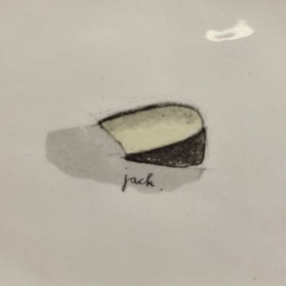 Crate & Barrel Jack Cheese Oval Serving Plate (See Also Camembert & Cheddar) - Picture 2 of 6